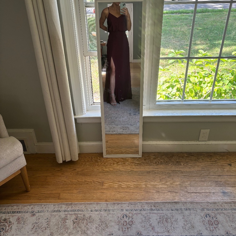 Burgundy Bridesmaids Dress